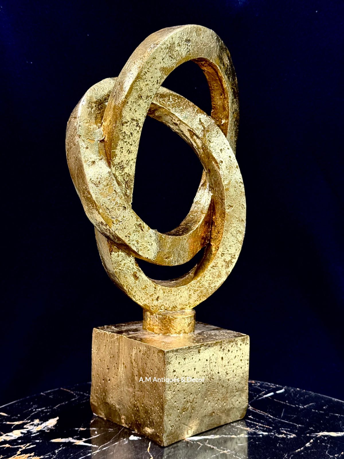 Gold Loop Sculpture