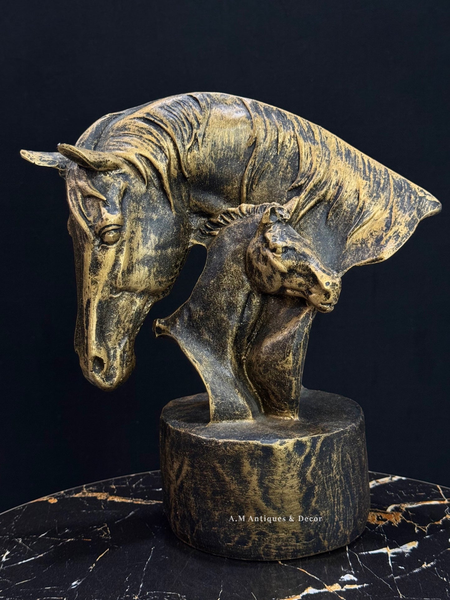 Horse and Foal Sculpture