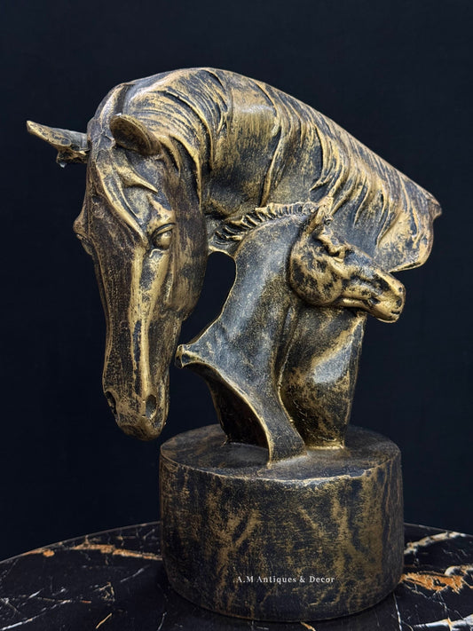 Horse and Foal Sculpture