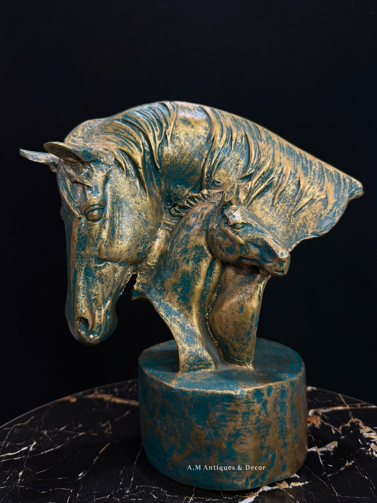 Horse and Foal Sculpture