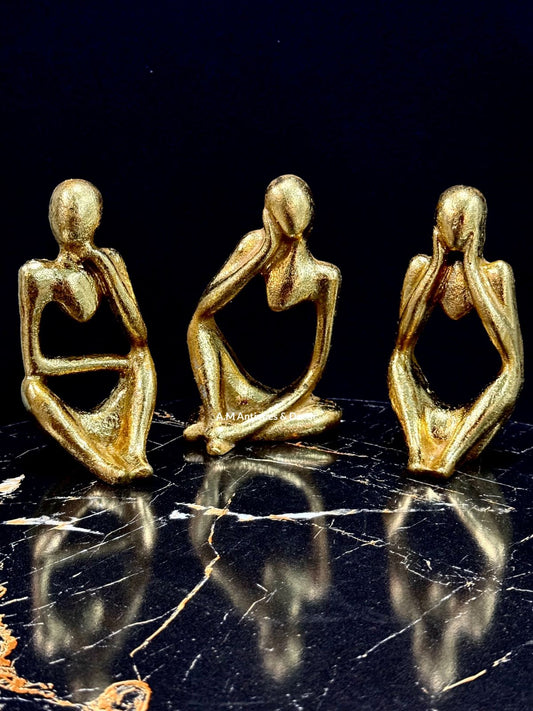 Thinking Gold Table Decor