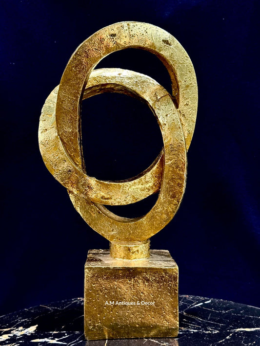 Gold Loop Sculpture