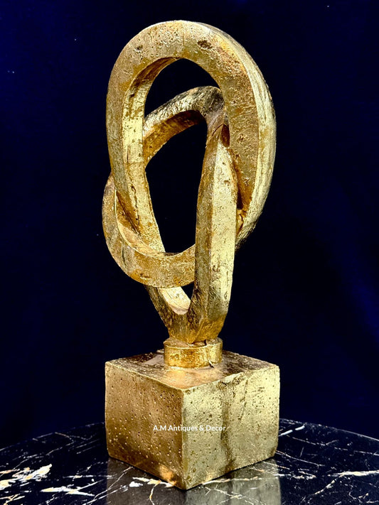 Gold Loop Sculpture