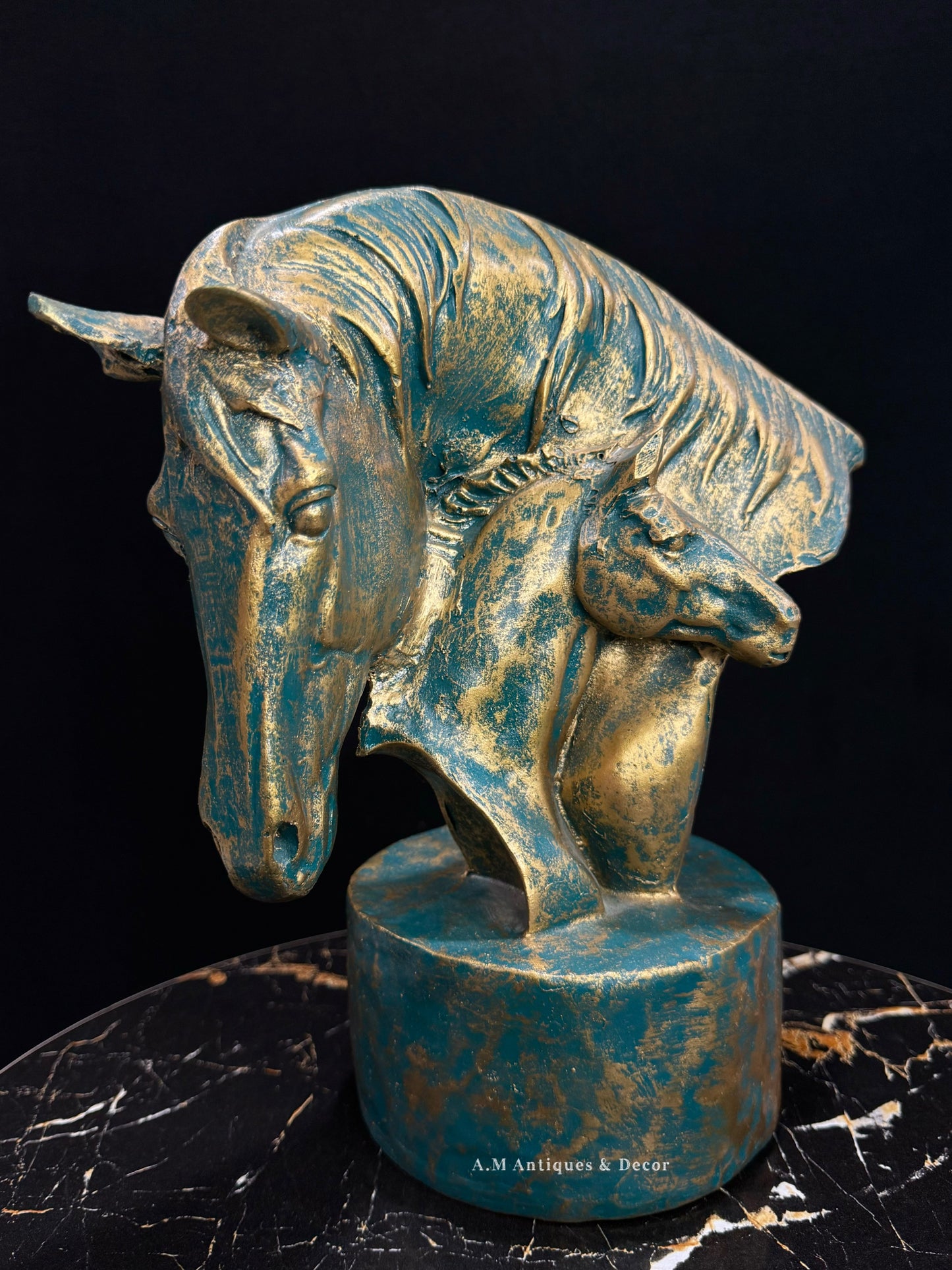 Horse and Foal Sculpture